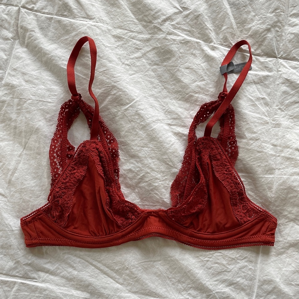 Aerie Lace Unlined Triangle Bra